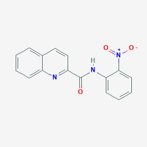 molecular formula C16H11N3O3 B2374590 N-(2-nitrophenyl)quinoline-2-carboxamide CAS No. 298193-75-6