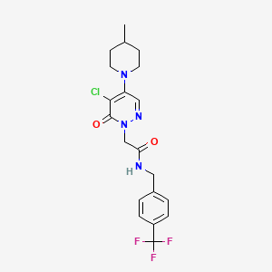 2-[5-chloro-4-(4-methylpiperidin-1-yl)-6-oxopyridazin-1(6H)-yl]-N-[4-(trifluoromethyl)benzyl]acetamide