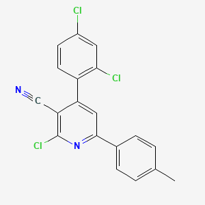 2-Chloro-4-(2,4-dichlorophenyl)-6-(4-methylphenyl)pyridine-3-carbonitrile