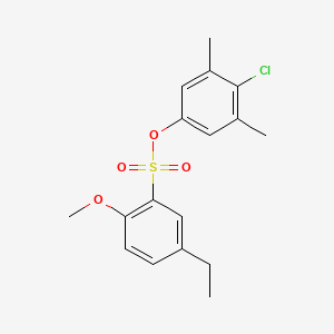 (4-Chloro-3,5-dimethylphenyl) 5-ethyl-2-methoxybenzenesulfonate