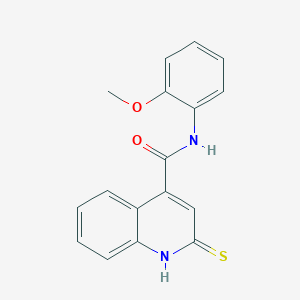 N-(2-methoxyphenyl)-2-sulfanylquinoline-4-carboxamide