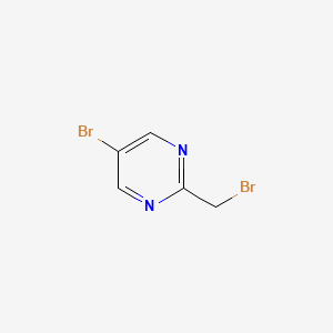 molecular formula C5H4Br2N2 B2374605 5-Bromo-2-(bromomethyl)pyrimidine CAS No. 1193116-74-3