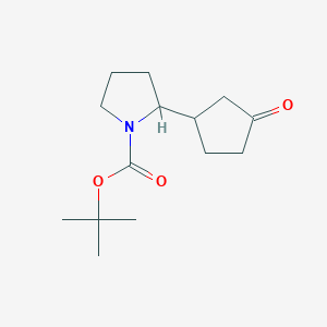 Tert-butyl 2-(3-oxocyclopentyl)pyrrolidine-1-carboxylate