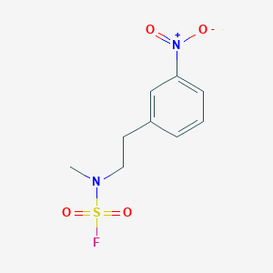 molecular formula C9H11FN2O4S B2374608 N-Methyl-N-[2-(3-nitrophenyl)ethyl]sulfamoyl fluoride CAS No. 2411283-29-7