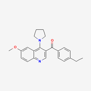 (4-Ethylphenyl)(6-methoxy-4-pyrrolidin-1-ylquinolin-3-yl)methanone