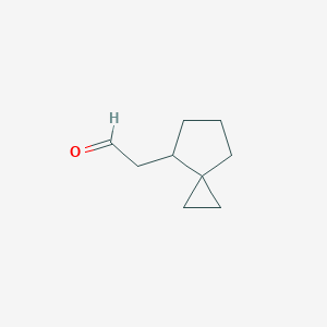 molecular formula C9H14O B2374615 2-Spiro[2.4]heptan-7-ylacetaldehyde CAS No. 2551120-67-1