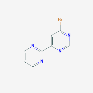 molecular formula C8H5BrN4 B2374618 4-Bromo-6-pyrimidin-2-ylpyrimidine CAS No. 2166764-11-8