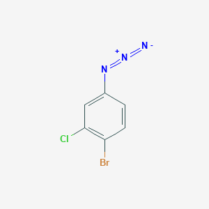 molecular formula C6H3BrClN3 B2374628 4-Azido-1-bromo-2-chlorobenzene CAS No. 1702529-14-3