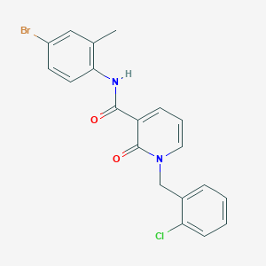 molecular formula C20H16BrClN2O2 B2374632 N-(4-bromo-2-methylphenyl)-1-(2-chlorobenzyl)-2-oxo-1,2-dihydropyridine-3-carboxamide CAS No. 941909-72-4