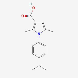 molecular formula C16H19NO2 B2374657 1-(4-isopropylphenyl)-2,5-dimethyl-1H-pyrrole-3-carboxylic acid CAS No. 923821-08-3