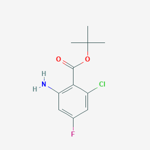 molecular formula C11H13ClFNO2 B2374694 Tert-butyl 2-amino-6-chloro-4-fluorobenzoate CAS No. 2248338-99-8