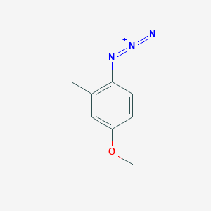 molecular formula C8H9N3O B2374720 1-Azido-4-methoxy-2-methylbenzene CAS No. 1824322-81-7