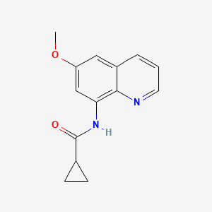 molecular formula C14H14N2O2 B2374745 N-(6-methoxyquinolin-8-yl)cyclopropanecarboxamide CAS No. 1207008-52-3