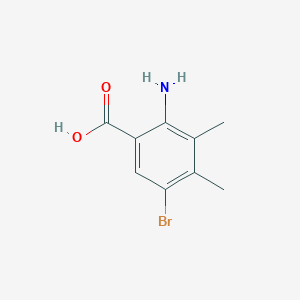 molecular formula C9H10BrNO2 B2374746 2-Amino-5-bromo-3,4-dimethylbenzoic acid CAS No. 1194709-31-3