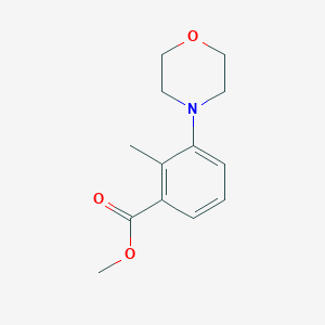 molecular formula C13H17NO3 B2374775 Methyl 2-Methyl-3-morpholinobenzoate CAS No. 886497-09-2