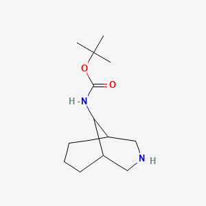 molecular formula C13H24N2O2 B2374796 tert-Butyl N-{3-azabicyclo[3.3.1]nonan-9-yl}carbamate CAS No. 198210-96-7