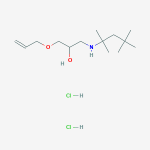 molecular formula C14H31Cl2NO2 B2374847 1-(Allyloxy)-3-((2,4,4-trimethylpentan-2-yl)amino)propan-2-ol dihydrochloride CAS No. 1189679-44-4