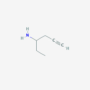 molecular formula C6H11N B2374865 Hex-5-yn-3-amine CAS No. 512188-83-9