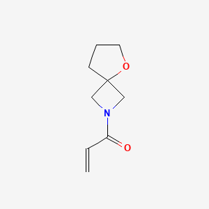 molecular formula C9H13NO2 B2374881 1-(5-Oxa-2-azaspiro[3.4]octan-2-yl)prop-2-en-1-one CAS No. 2157909-50-5
