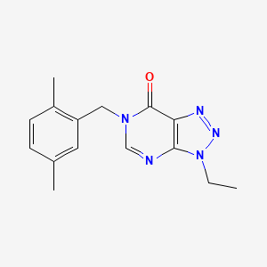 molecular formula C15H17N5O B2374892 6-(2,5-dimethylbenzyl)-3-ethyl-3H-[1,2,3]triazolo[4,5-d]pyrimidin-7(6H)-one CAS No. 1070807-26-9