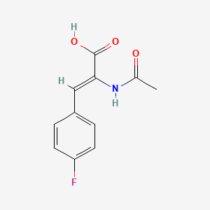 molecular formula C11H10FNO3 B2374898 p-Fluoro-alpha-acetamidocinnamic Acid CAS No. 111649-72-0; 135-51-3