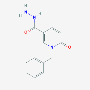 molecular formula C13H13N3O2 B2374906 1-Benzyl-6-oxo-1,6-dihydro-3-pyridinecarbohydrazide CAS No. 242472-07-7