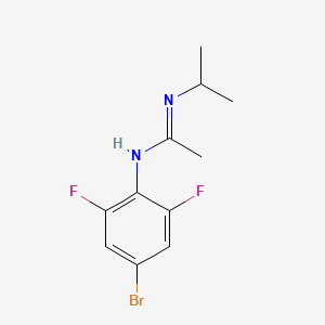 molecular formula C11H13BrF2N2 B2374912 EthaniMidaMide, N-(4-broMo-2,6-difluorophenyl)-N'-(1-Methylethyl)- CAS No. 1231930-29-2
