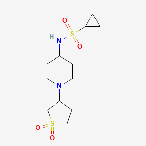 N-(1-(1,1-dioxidotetrahydrothiophen-3-yl)piperidin-4-yl)cyclopropanesulfonamide
