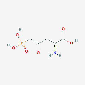 molecular formula C5H10NO6P B237493 4-Oxo-5-phosphononorvaline CAS No. 129938-34-7