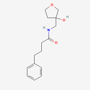 N-((3-hydroxytetrahydrofuran-3-yl)methyl)-4-phenylbutanamide