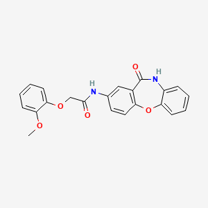 2-(2-methoxyphenoxy)-N-(11-oxo-10,11-dihydrodibenzo[b,f][1,4]oxazepin-2-yl)acetamide