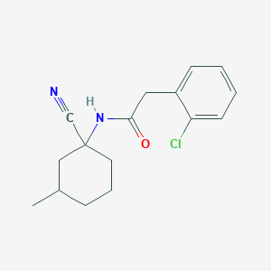 2-(2-Chlorophenyl)-N-(1-cyano-3-methylcyclohexyl)acetamide