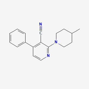 2-(4-Methylpiperidin-1-yl)-4-phenylpyridine-3-carbonitrile