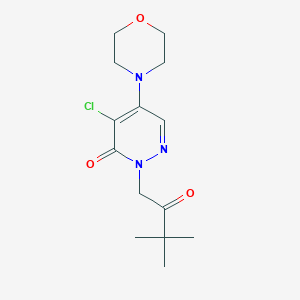 4-chloro-2-(3,3-dimethyl-2-oxobutyl)-5-morpholino-3(2H)-pyridazinone