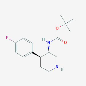 tert-butyl N-[(3S,4S)-4-(4-fluorophenyl)piperidin-3-yl]carbamate