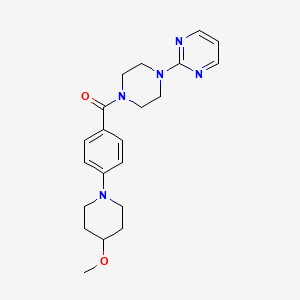 (4-(4-Methoxypiperidin-1-yl)phenyl)(4-(pyrimidin-2-yl)piperazin-1-yl)methanone