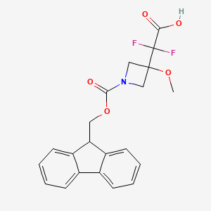 2-[1-(9H-Fluoren-9-ylmethoxycarbonyl)-3-methoxyazetidin-3-yl]-2,2-difluoroacetic acid
