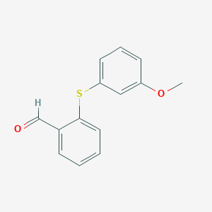 molecular formula C14H12O2S B2375002 2-(3-Methoxyphenylthio)benzaldehyde CAS No. 127905-37-7