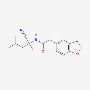 N-(1-cyano-1,3-dimethylbutyl)-2-(2,3-dihydro-1-benzofuran-5-yl)acetamide