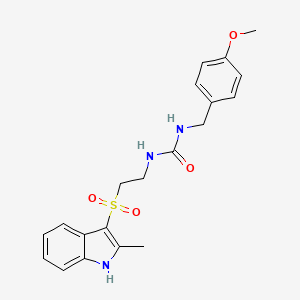 1-(4-methoxybenzyl)-3-(2-((2-methyl-1H-indol-3-yl)sulfonyl)ethyl)urea