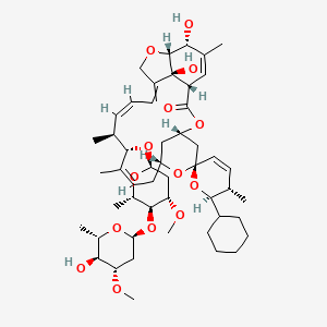 (2S)-25-cyclohexyl-5-O-demethyl-25-de(1-methylpropyl)-avermectinA1a