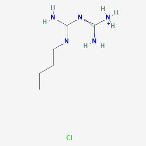 molecular formula C6H16ClN5 B023751 1-butyl-3-(diaminomethylidene)guanidine;hydrochloride CAS No. 1190-53-0