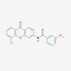 molecular formula C21H14ClNO4 B2375130 N-(5-chloro-9-oxo-9H-xanthen-3-yl)-3-methoxybenzamide CAS No. 886149-85-5