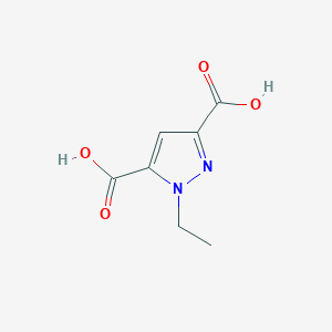 molecular formula C7H8N2O4 B2375132 1-Ethyl-1H-pyrazole-3,5-dicarboxylic acid CAS No. 681015-26-9