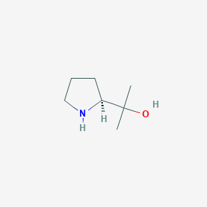 molecular formula C7H15NO B2375279 (S)-2-(pyrrolidin-2-yl)propan-2-ol CAS No. 92053-25-3