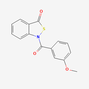 molecular formula C15H11NO3S B2375378 1-(3-methoxybenzoyl)benzo[c]isothiazol-3(1H)-one CAS No. 877811-72-8