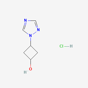 B2375416 3-(1,2,4-Triazol-1-yl)cyclobutan-1-ol;hydrochloride CAS No. 2402840-05-3