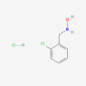 molecular formula C7H9Cl2NO B2375529 N-[(2-chlorophenyl)methyl]hydroxylamine hydrochloride CAS No. 1637559-18-2