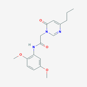 molecular formula C17H21N3O4 B2375552 N-(2,5-dimethoxyphenyl)-2-(6-oxo-4-propylpyrimidin-1(6H)-yl)acetamide CAS No. 1203192-83-9
