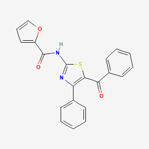 molecular formula C21H14N2O3S B2375567 N-(5-benzoyl-4-phenyl-1,3-thiazol-2-yl)furan-2-carboxamide 